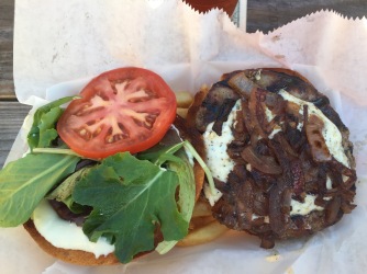 This burger has pork belly in it. Drooling yet?